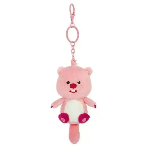 Loopy Pink Plush Pendants - Bear Hugs