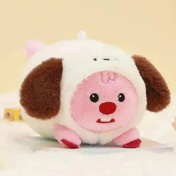 Loopy Pink Plush Pendants - Bear Hugs