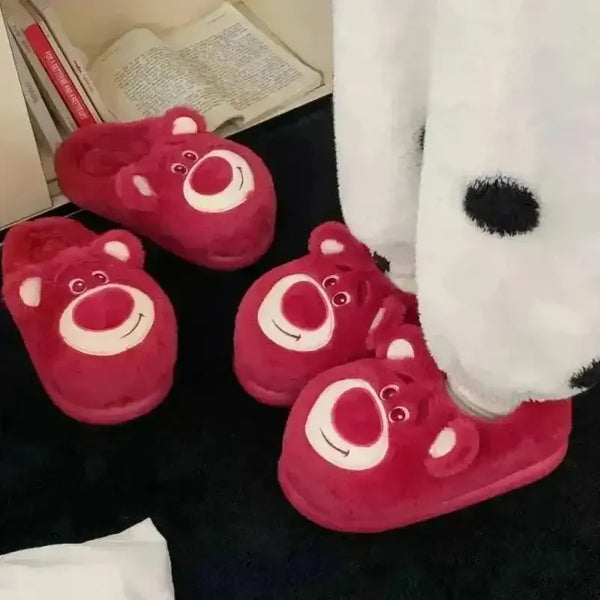 Lotso Winter Plush Slippers - Bear Hugs