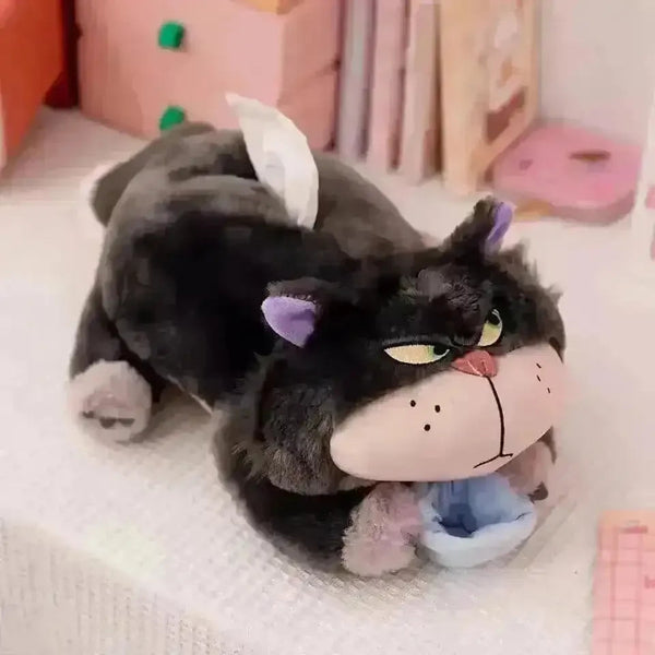Lucifer Angry Cat Plush Tissue Dispenser - Bear Hugs
