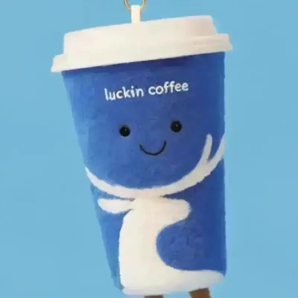 Luckin Coffee Cup Plush Keychain - Bear Hugs
