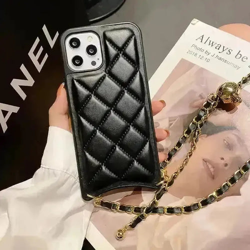 Luxurious Black Rhombus Phone Case (For iPhones) - Bear Hugs