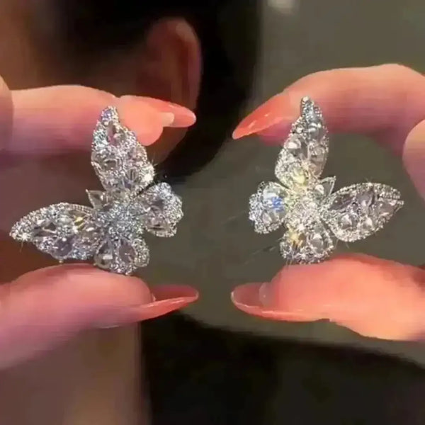 Luxurious Butterfly Shaped Stud Earrings - Bear Hugs