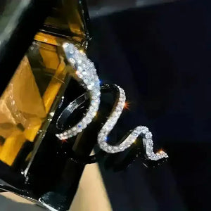 Luxurious Snake Rhinestone Wrap Ring - Bear Hugs