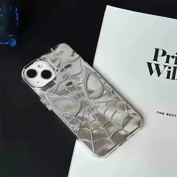 Luxurious Spiderman 3D Silver Phone Case (For iPhones) - Bear Hugs