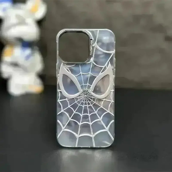 Luxurious Spiderman 3D Silver Phone Case (For iPhones) - Bear Hugs