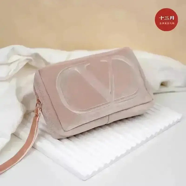 Luxury Big V Cosmetic Bag - Bear Hugs