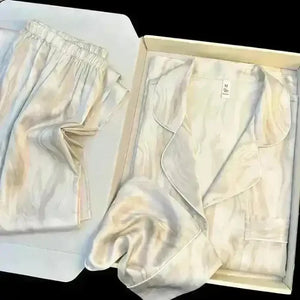 Luxury Designer Ice Silk Night Suit - Bear Hugs