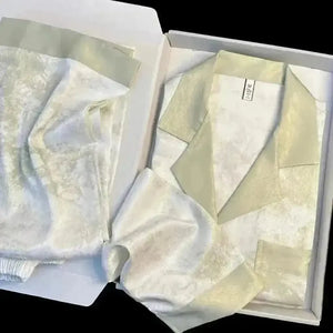 Luxury Designer Ice Silk Night Suit - Bear Hugs