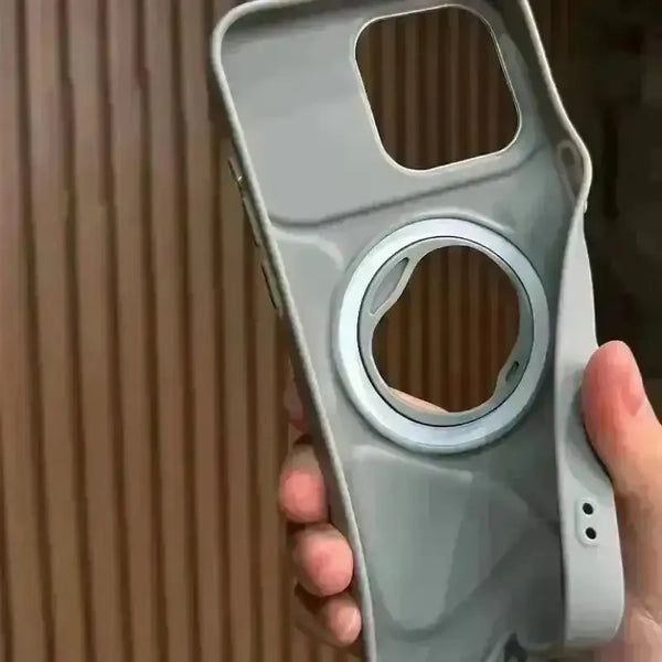 Luxury Flip Up Bracket Camera Protect Case (For iPhones) - Bear Hugs