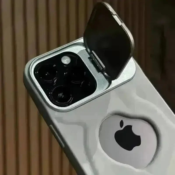 Luxury Flip Up Bracket Camera Protect Case (For iPhones) - Bear Hugs