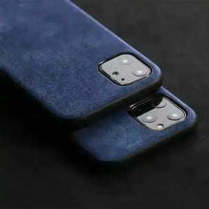 Luxury Italian Alcantara Leather Case (For iPhones) - Bear Hugs