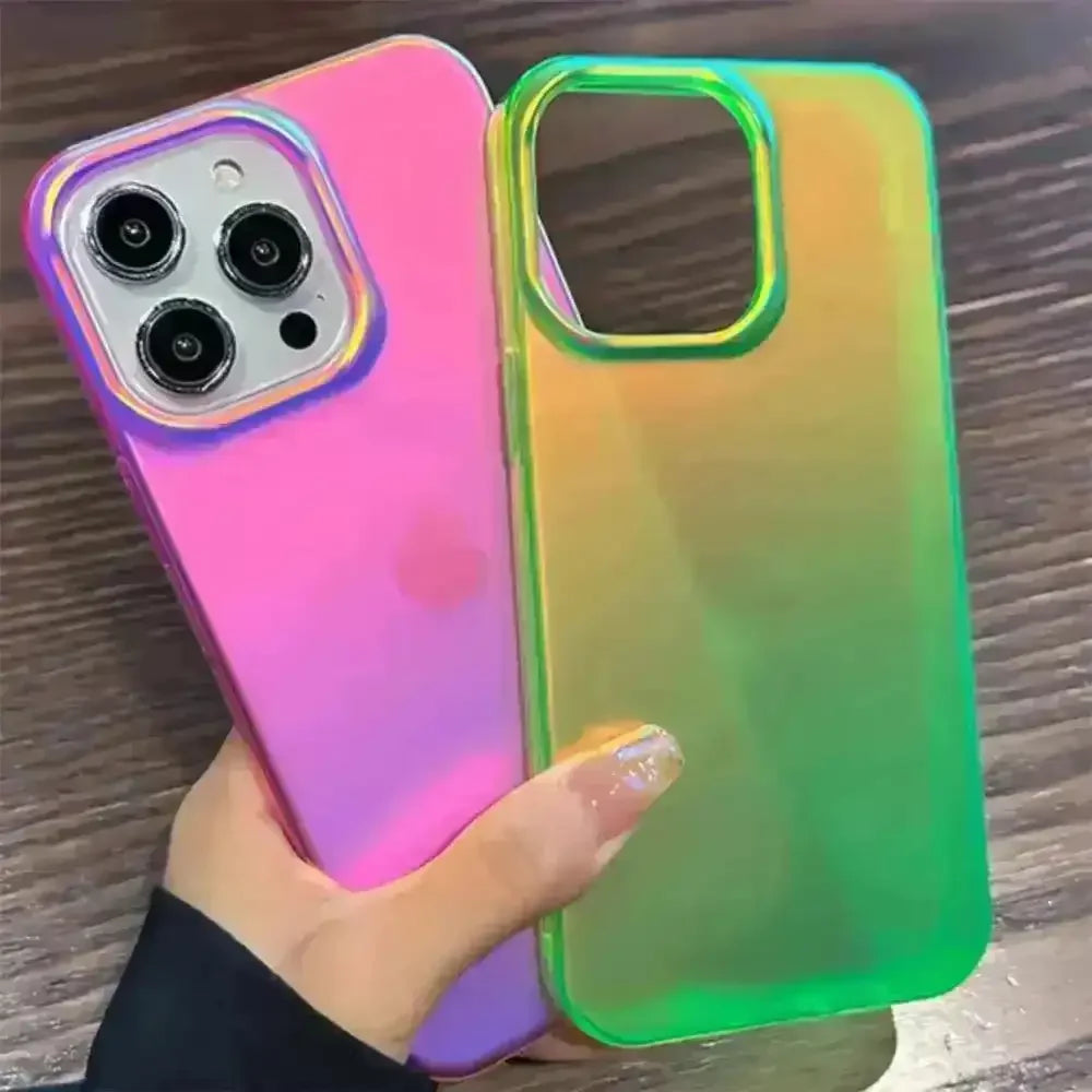 Luxury Laser Matte Clear Phone Case (For iPhones) - Bear Hugs