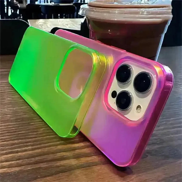 Luxury Laser Matte Clear Phone Case (For iPhones) - Bear Hugs