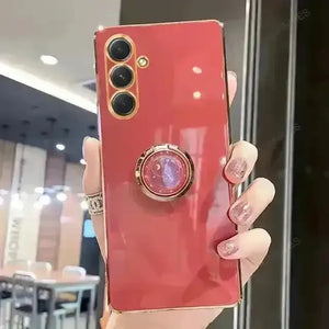Luxury Plating Ring Case (For Samsung) - Bear Hugs