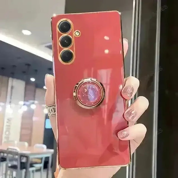 Luxury Plating Ring Case (For Samsung) - Bear Hugs