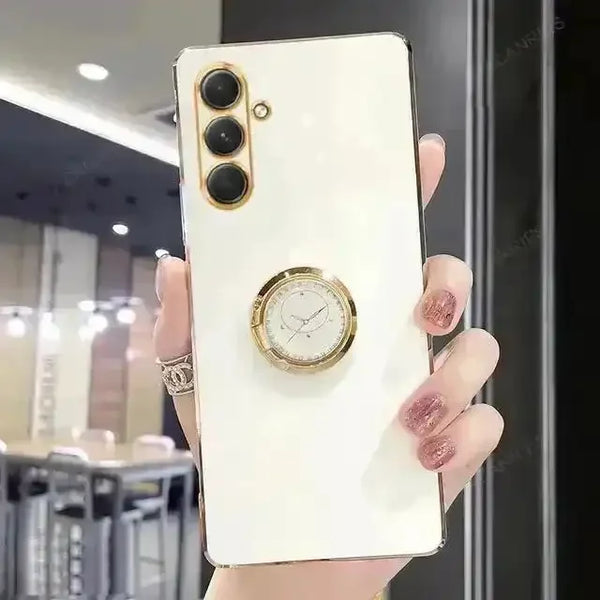 Luxury Plating Ring Case (For Samsung) - Bear Hugs