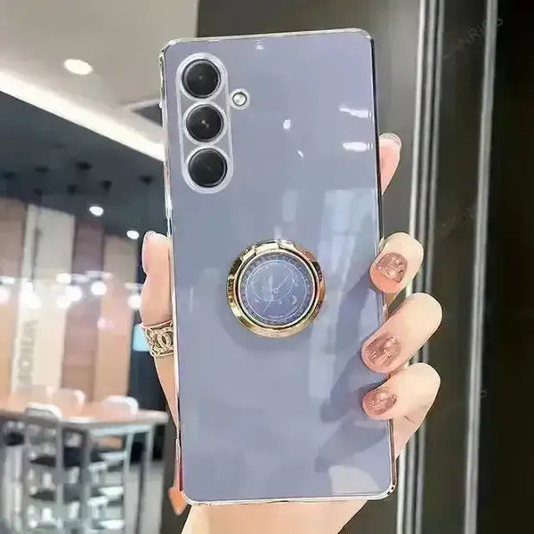 Luxury Plating Ring Case (For Samsung) - Bear Hugs
