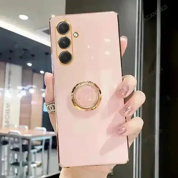 Luxury Plating Ring Case (For Samsung) - Bear Hugs