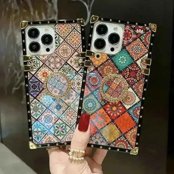 Luxury Rhinestone Design Phone Case (For iPhones) - Bear Hugs