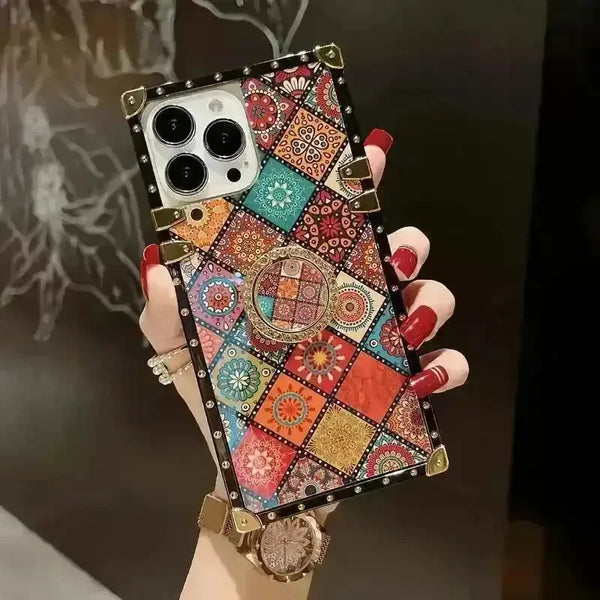 Luxury Rhinestone Design Phone Case (For iPhones) - Bear Hugs