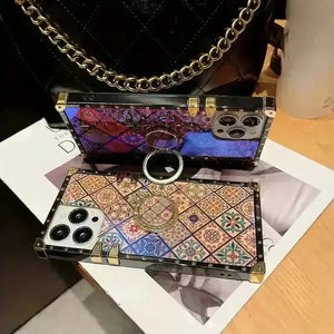Luxury Rhinestone Design Phone Case (For iPhones) - Bear Hugs