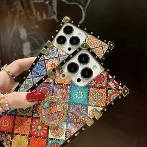 Luxury Rhinestone Design Phone Case (For iPhones) - Bear Hugs