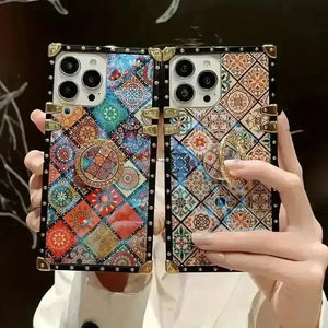 Luxury Rhinestone Design Phone Case (For iPhones) - Bear Hugs