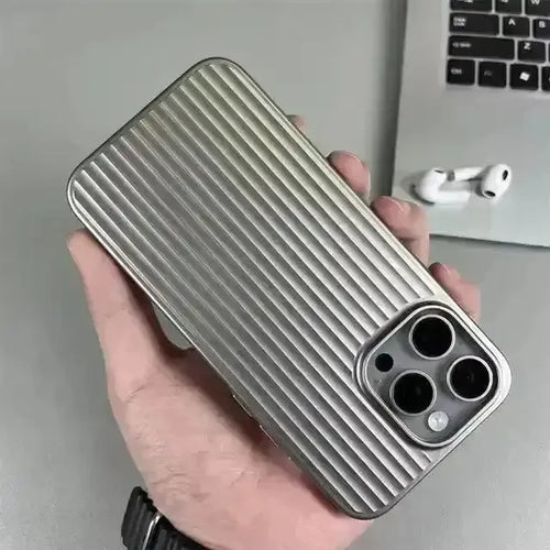 Luxury Rimo Corrugated Pattern Case (For iPhones) - Bear Hugs