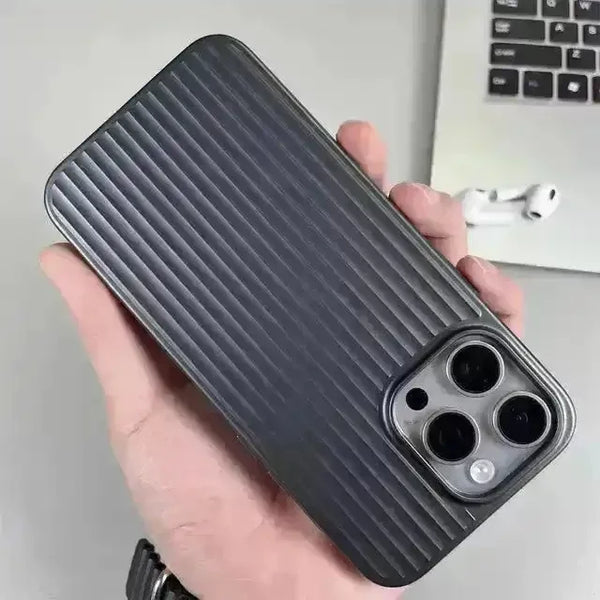 Luxury Rimo Corrugated Pattern Case (For iPhones) - Bear Hugs