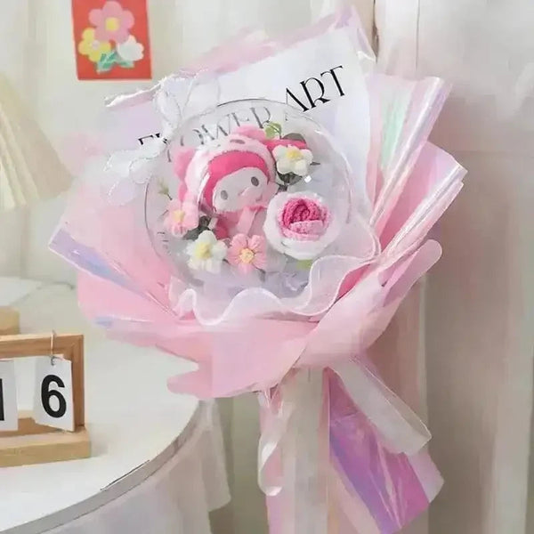 Luxury Sanrio My Melody Kuromi Cinnamoroll Doll Bouquet - Bear Hugs
