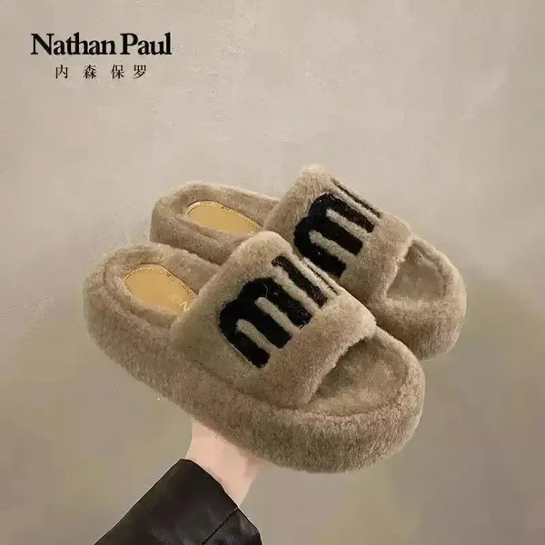 Luxury Velvet Winter Slippers - Bear Hugs