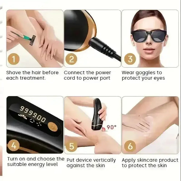 LYSMOSKI IPL Pulse Light Hair Removal Device - Bear Hugs