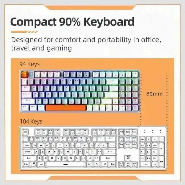 Machenike K500W Wireless Mechanical Keyboard - Bear Hugs