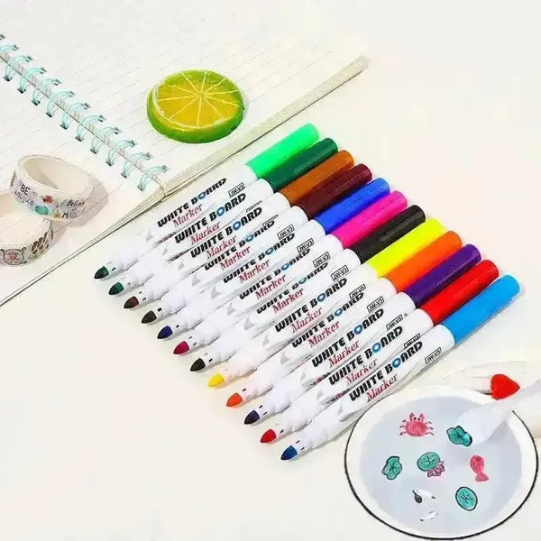 Magic Water Paint Brush Pen (Set of 12 pcs) - Bear Hugs