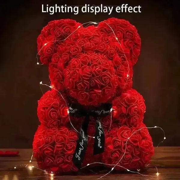 Magical Rose Teddy Bear - Bear Hugs