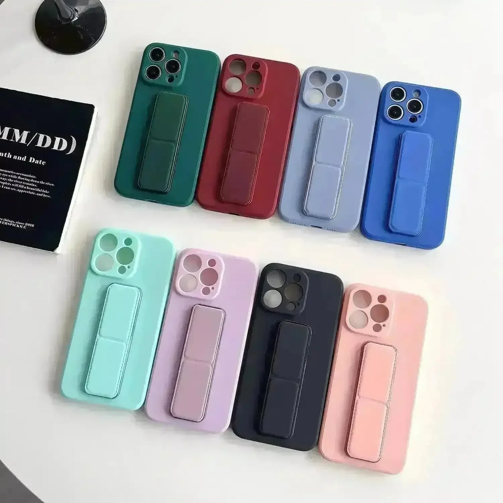 Magnetic Stand Silicon Case (For iPhones) - Bear Hugs