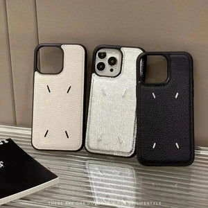 Maison Margiela Minimal Leather Phone Case (For iPhones) - Bear Hugs