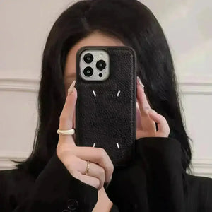 Maison Margiela Minimal Leather Phone Case (For iPhones) - Bear Hugs