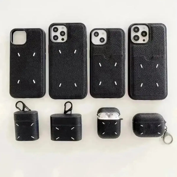 Maison Margiela Minimal Leather Phone Case (For iPhones) - Bear Hugs