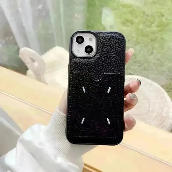 Maison Margiela Minimal Leather Phone Case (For iPhones) - Bear Hugs