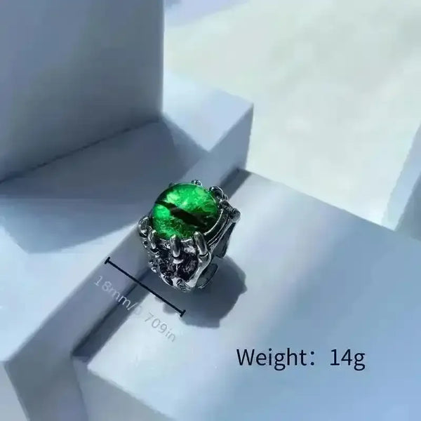 Majestic Devil Eyes Dragon Claw Retro Open Ring - Bear Hugs