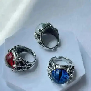 Majestic Devil Eyes Dragon Claw Retro Open Ring - Bear Hugs