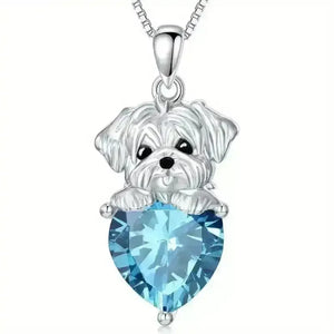 Maltese Dog Shining Pendant - Bear Hugs
