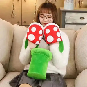 Mario Piranha Plant Plush Slippers - Bear Hugs