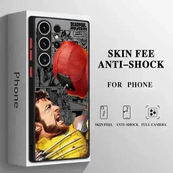 Marvel Deadpool & Wolverine Matte Phone Case (For Samsung) - Bear Hugs