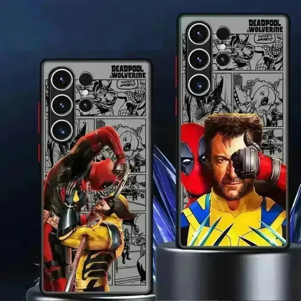 Marvel Deadpool & Wolverine Matte Phone Case (For Samsung) - Bear Hugs