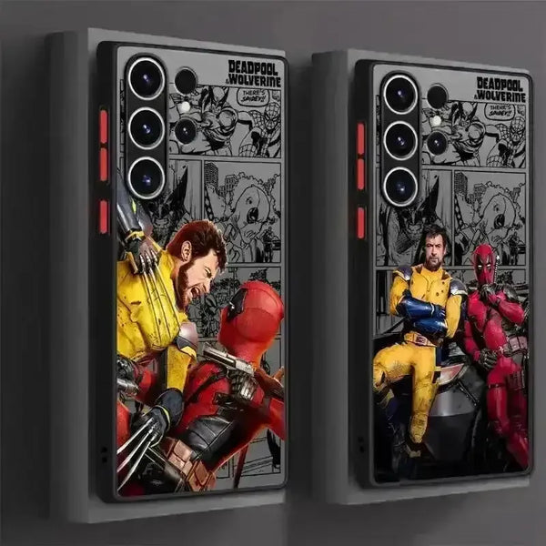 Marvel Deadpool & Wolverine Matte Phone Case (For Samsung) - Bear Hugs