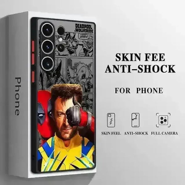 Marvel Deadpool & Wolverine Matte Phone Case (For Samsung) - Bear Hugs
