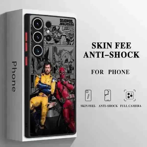 Marvel Deadpool & Wolverine Matte Phone Case (For Samsung) - Bear Hugs
